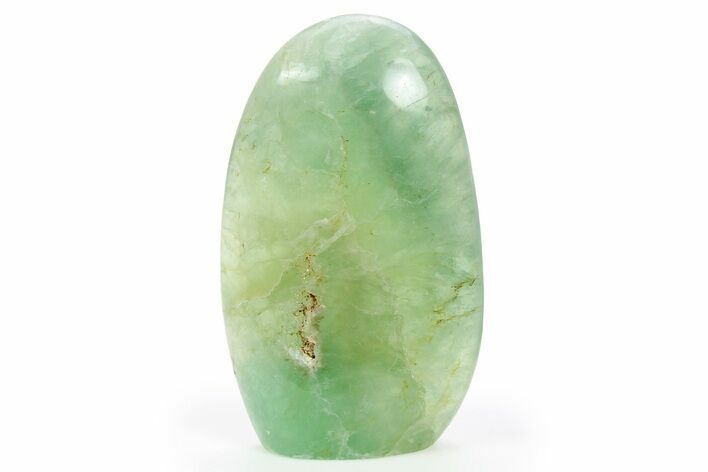 Free-Standing, Polished Green Fluorite - Madagascar #253678